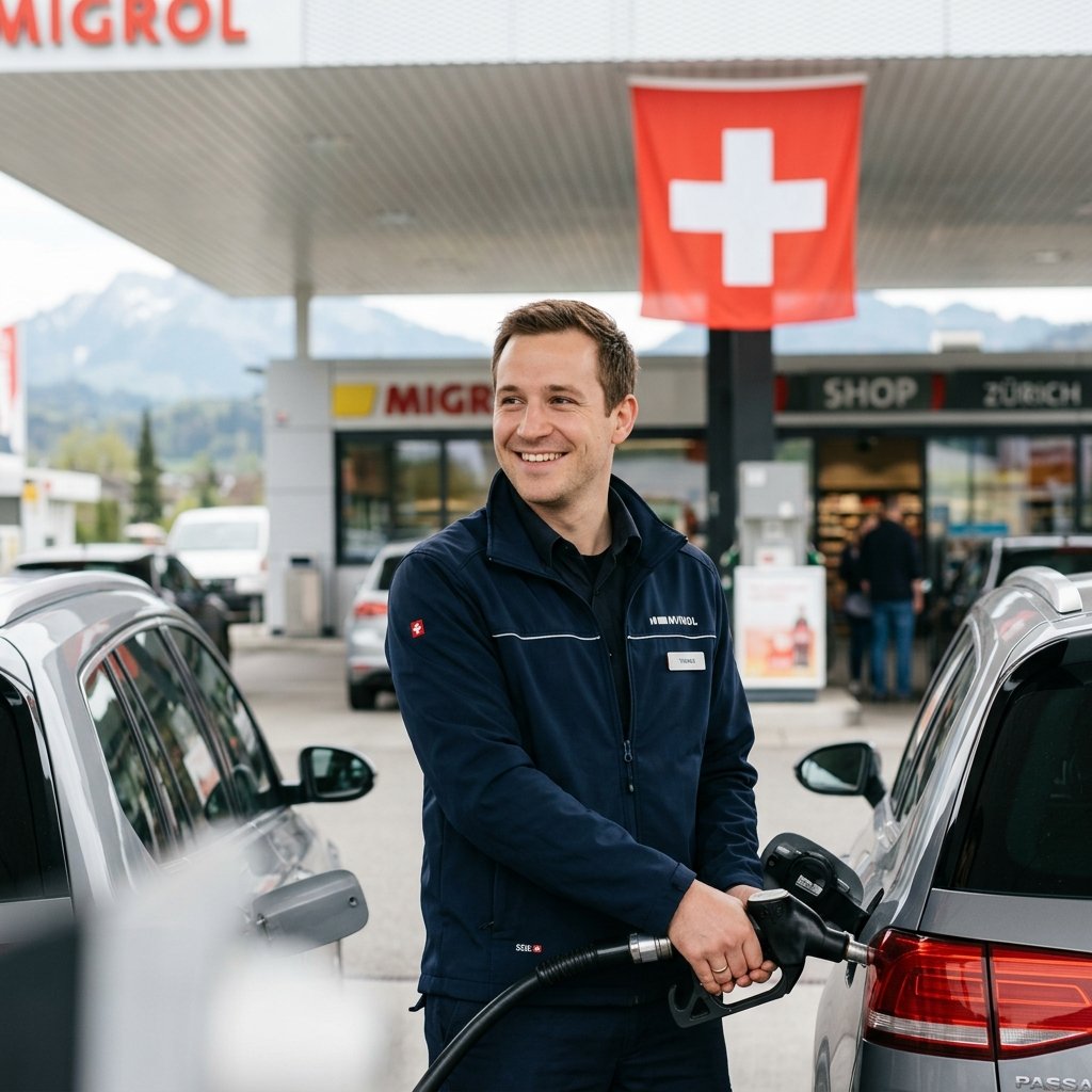 Pompe à essence en Suisse