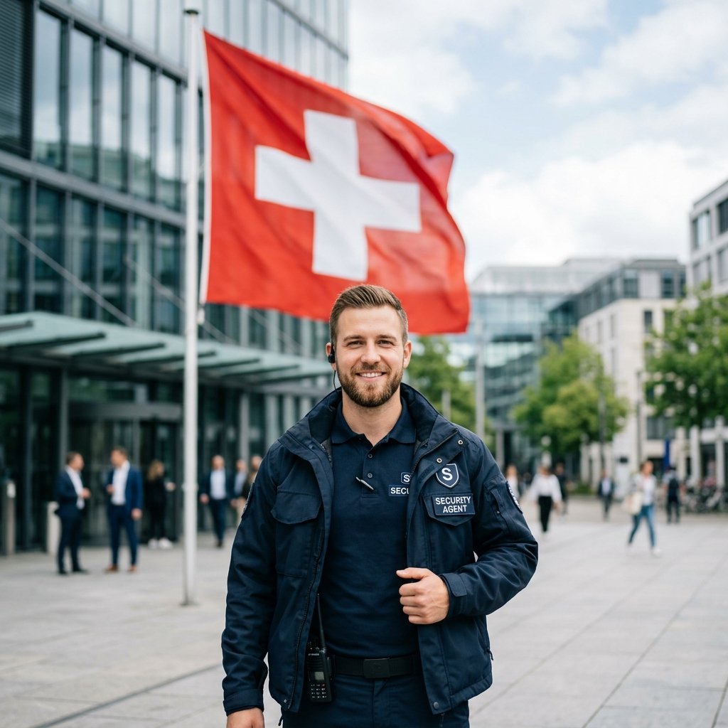 Agent de sécurité en service en Suisse