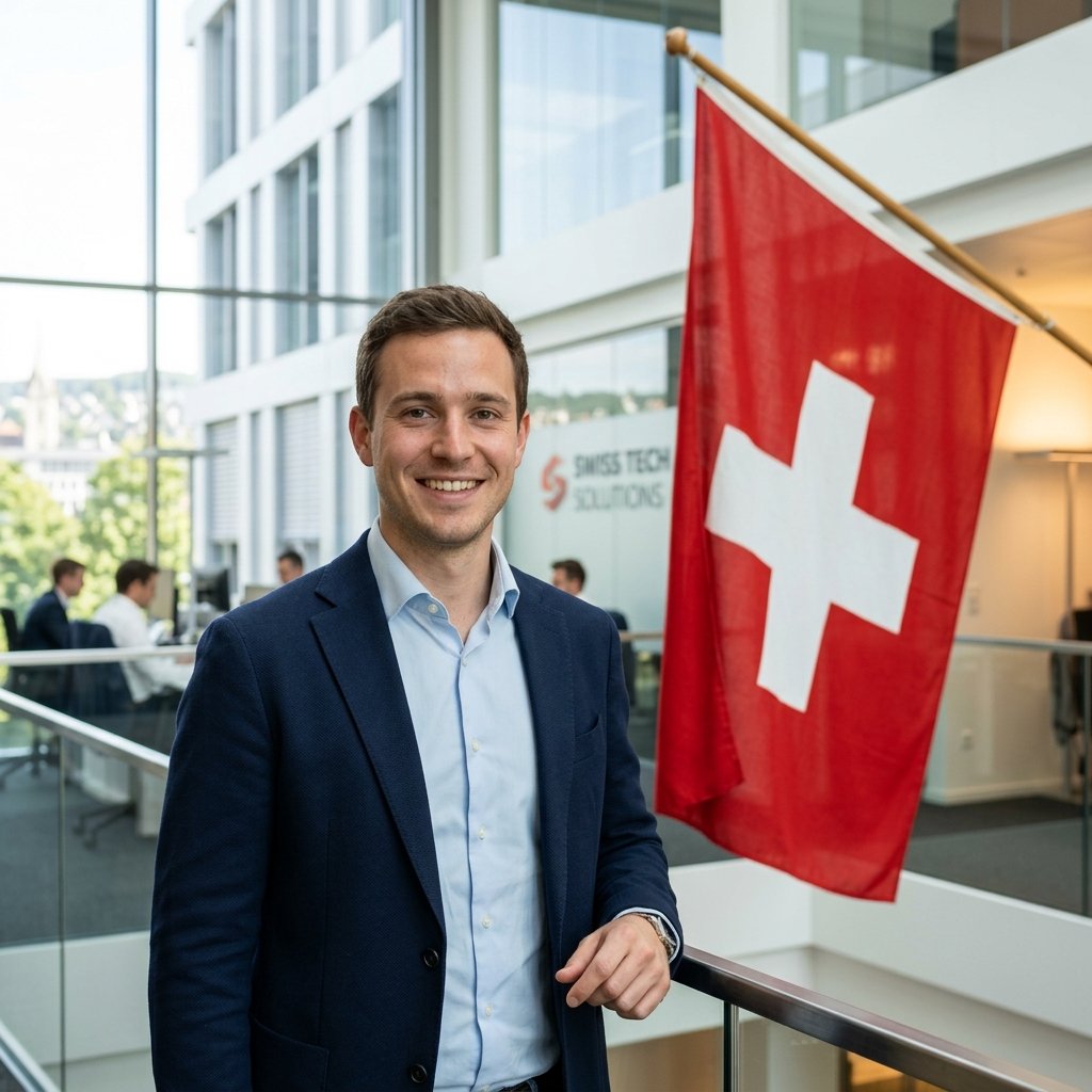 Ingénieur en maintenance inspectant une installation industrielle en Suisse