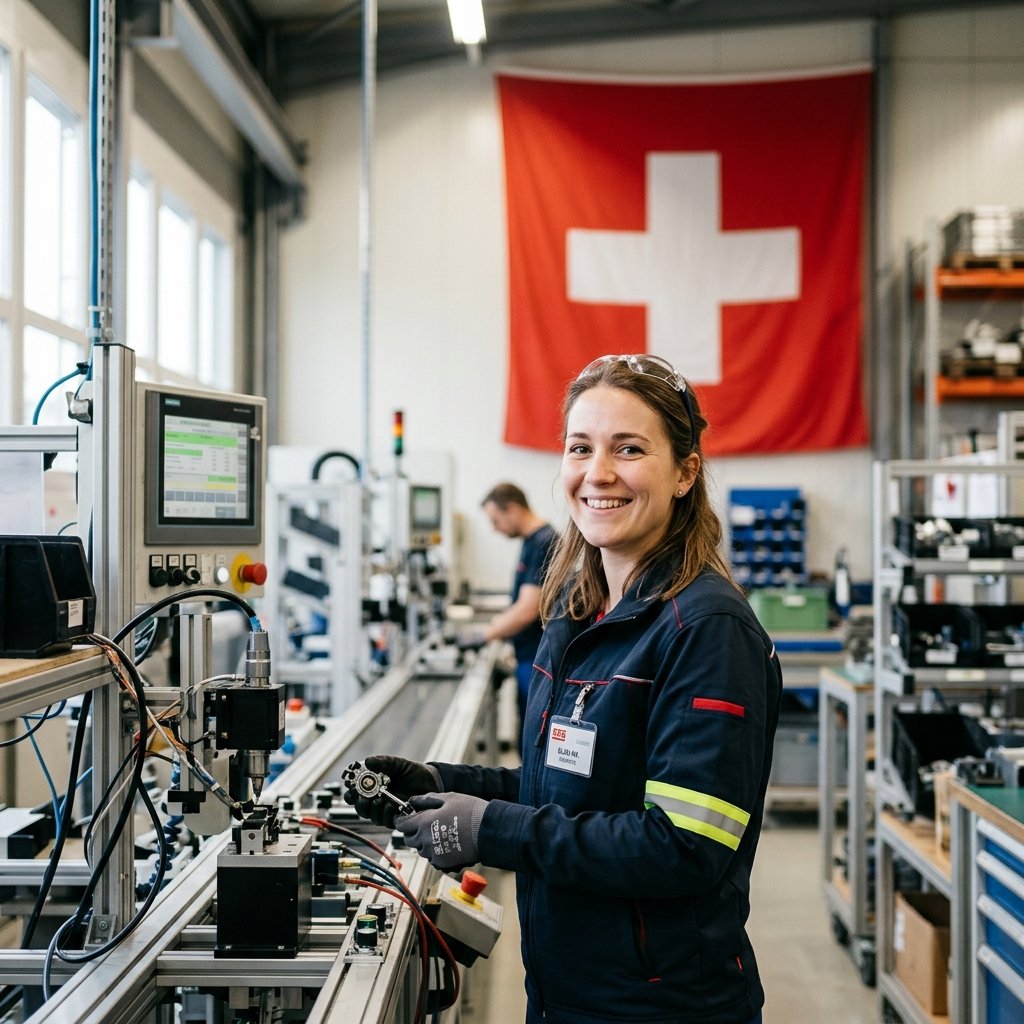 Machine automatisée dans un atelier industriel