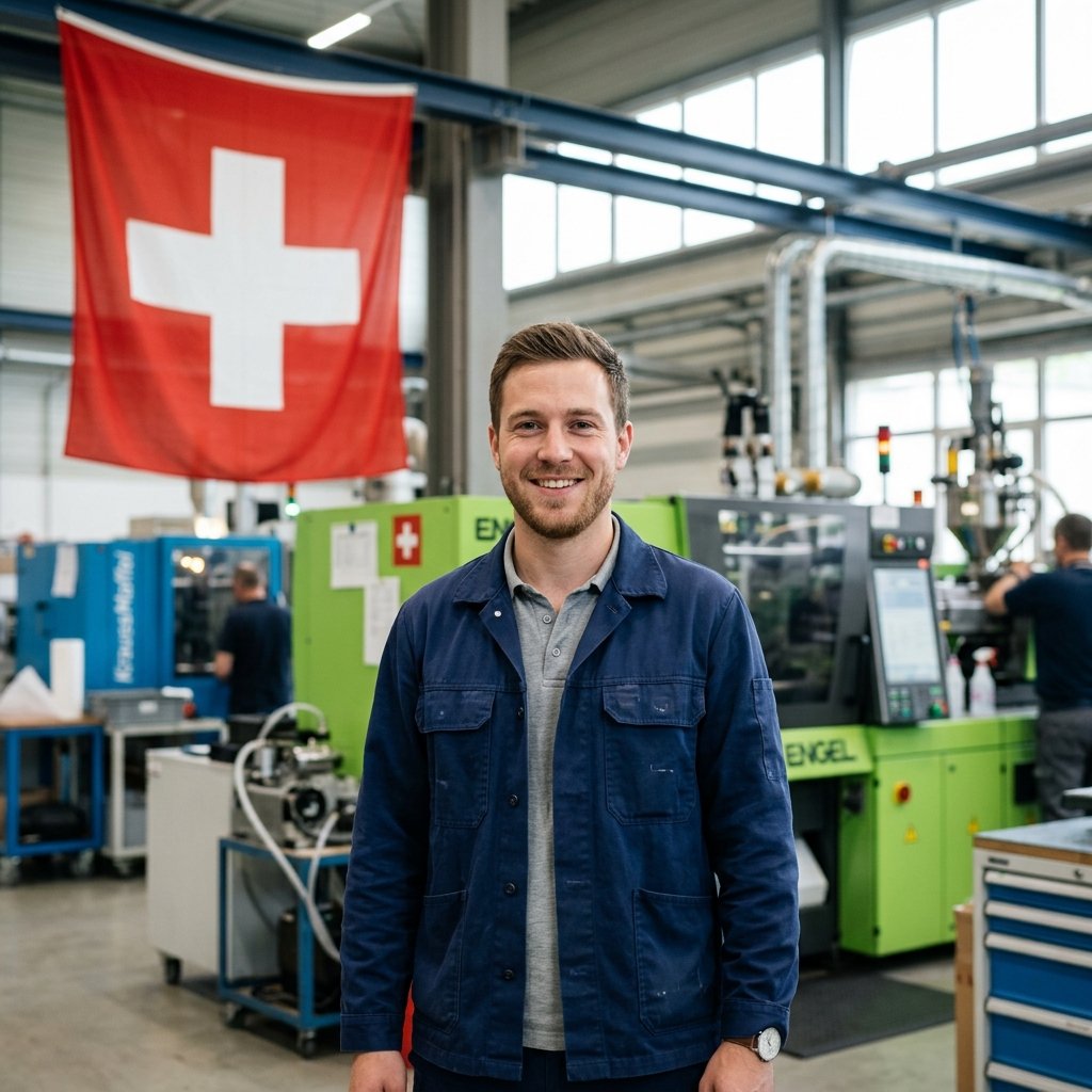 Pièces plastiques en sortie de production